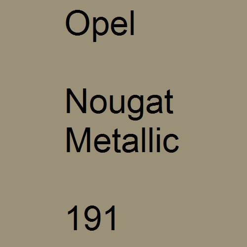 Opel, Nougat Metallic, 191.